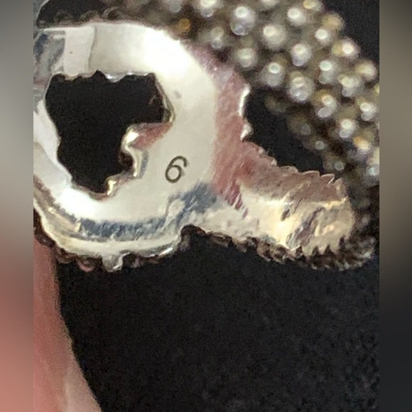 Gucci sterling silver Pearl heart ring Size 6 - Picture 12 of 14